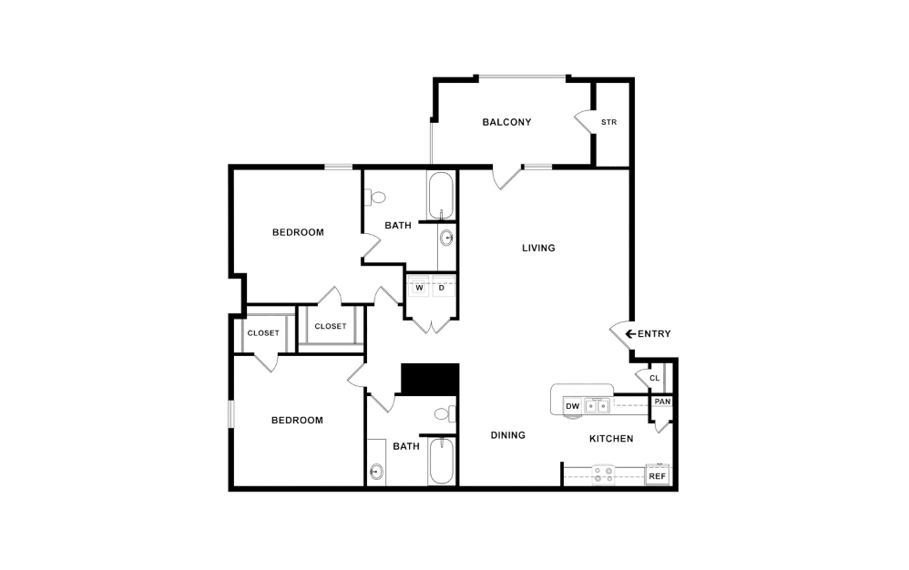 2D Flat Floorplan - Kenyon